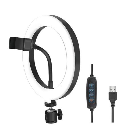 Logilink 20cm LED Ring Light with Lighting Controls