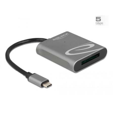 DeLock USB Type-C for XQD 2.0 Card Reader Grey