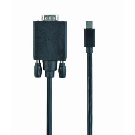 Gembird CC-mDPM-VGAM-6 Mini DisplayPort to VGA adapter cable 1,8m Black