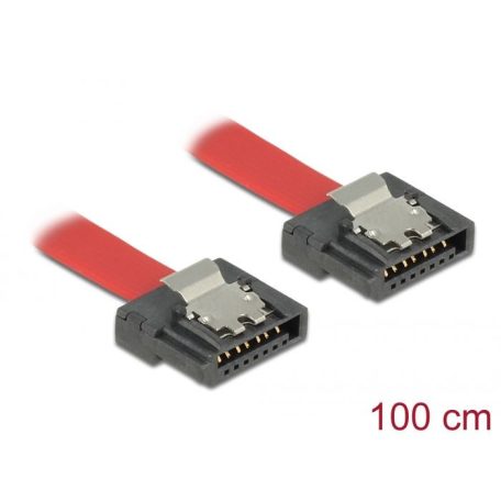 DeLock SATA 6 Gb/s Cable 100cm Red FLEXI