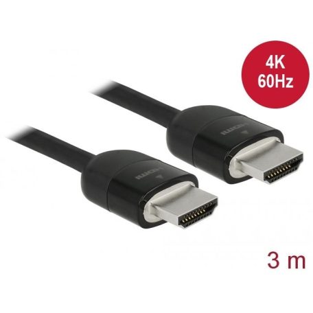 DeLock Premium HDMI Cable 4K 60 Hz 3m Black