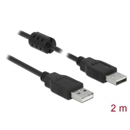 DeLock USB 2.0 Type-A male > USB 2.0 Type-A male cable 2m Black