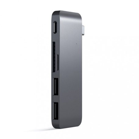 Satechi Type-C Pass-Through USB Hub Space Gray