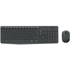 Logitech MK235 Wireless Combo billentyűzet + egér Black US