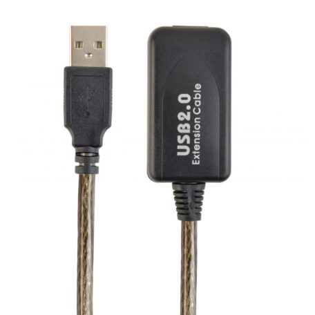 Gembird UAE-01-5M USB2.0 Active Extension cable 5m Black