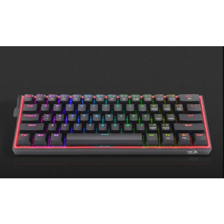 Redragon Fizz Pro black, wired&2.4G&BT Mechanical Keyboard, RGB, brown switch Black HU