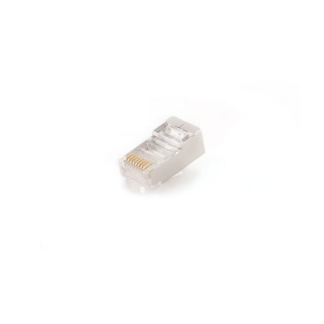 Gembird RJ45/PLUG5SP/10 Shielded Modular plug 8P8C 30u Gold plated 10 pcs per bag