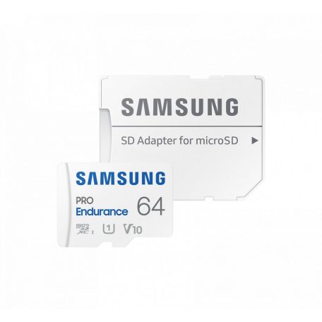 Samsung 64GB microSDXC Class10  U1 V10 PRO Endurance + adapterrel