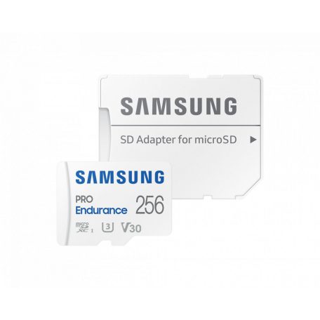 Samsung 256GB microSDXC Class10  U3 V30 PRO Endurance + adapterrel