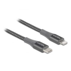   DeLock Data and Charging Cable USB Type-C to Lightning for iPhone iPad and iPod MFi 1m Grey