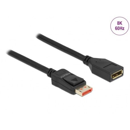 DeLock DisplayPort Extension Cable 8K 60 Hz 1m Black