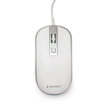 Gembird MUS-4B-06-WS Optical mouse White/Silver