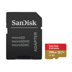   Sandisk 256GB microSDXC Class 10 U3 V30 A2 Extreme + adapterrel