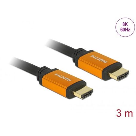 DeLock High Speed HDMI Cable 48 Gbps 8K 60Hz 3m Black