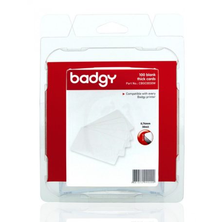 Badgy Evolis CBGC0030W 100Db PVC Kártya