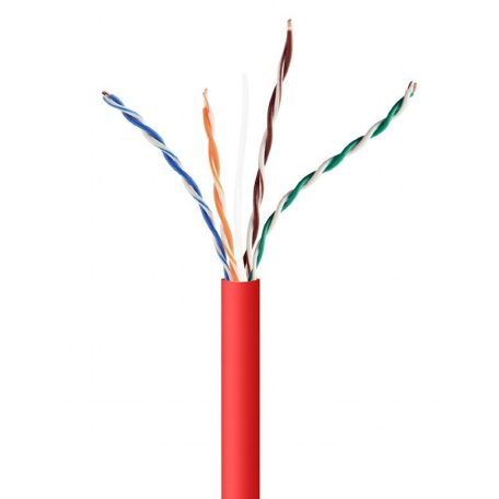 Gembird CAT5e U-UTP Installlation cable 305m Red