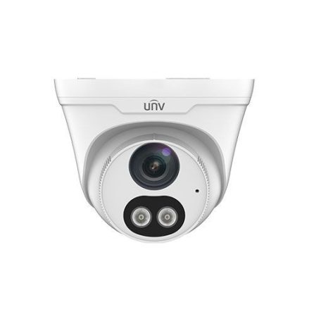 Uniview Easystar 4MP Colorhunter turret dómkamera, 4mm fix objektívvel, mikrofonnal és hangszóróval