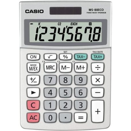 Casio MS-88 ECO Asztali számológép Grey