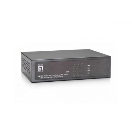 LevelOne FEP-0812 8-Port Fast Ethernet PoE Switch