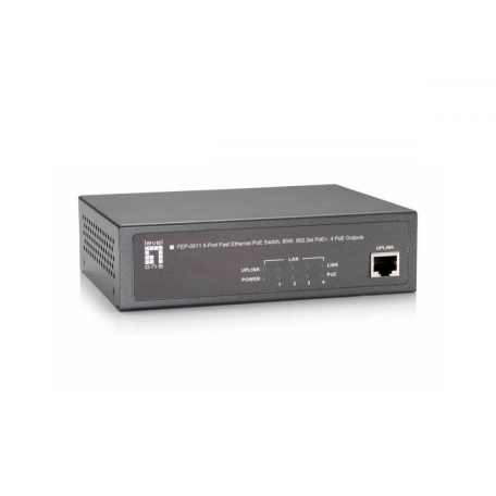 LevelOne FEP-0511W90 5-Port Fast Ethernet PoE Switch