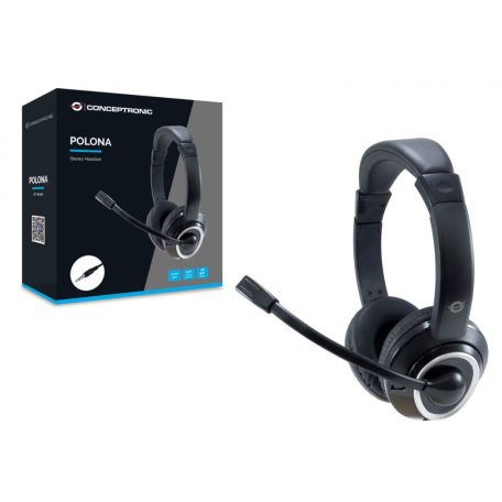 Conceptronic  POLONA02B Headset Black