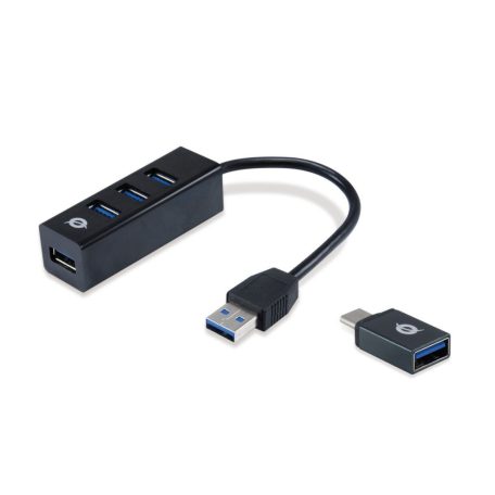 Conceptronic  4-Port USB 3.0 HUB Black