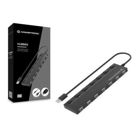 Conceptronic  7-Port USB 2.0 HUB Black