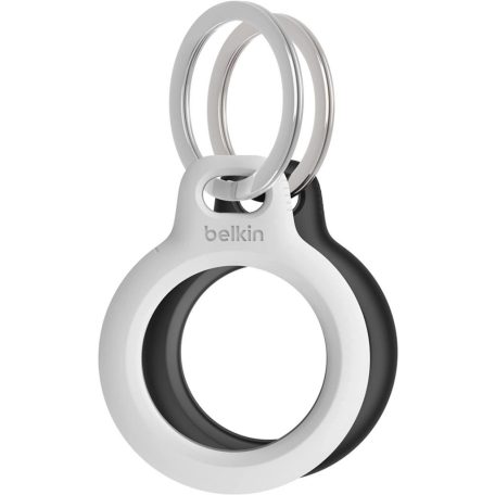 Belkin Secure Holder with Key Ring for AirTag 2-Pack Black/White