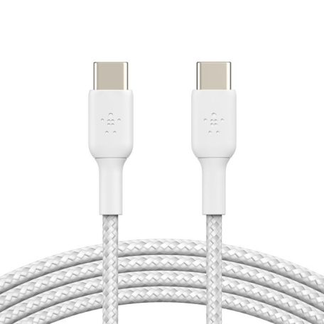 Belkin BoostCharge Braided USB-C to USB-C Cable 1m White