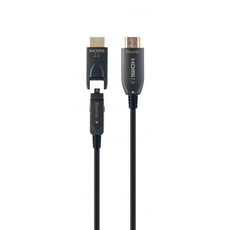 Gembird CCBP-HDMID-AOC-50M AOC High speed HDMI D-A cable with Ethernet AOC Premium Series 50m Black