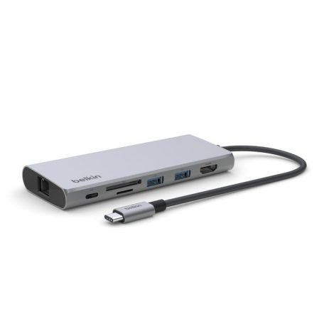 Belkin Connect USB-C 7-in-1 Multiport Adapter Grey