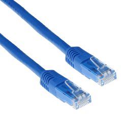 ACT CAT6A U-UTP Patch Cable 0,5m Blue