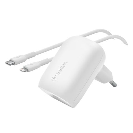 Belkin BoostCharge USB-C/Lightning PD 30W Wall Charger White