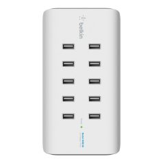 Belkin Rockstar 10-Port USB Charging Station White