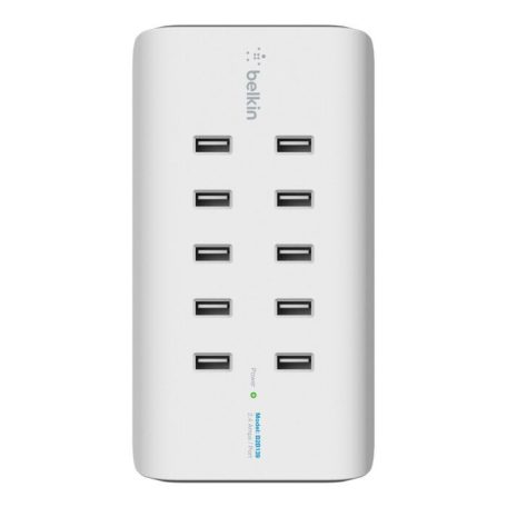 Belkin Rockstar 10-Port USB Charging Station White