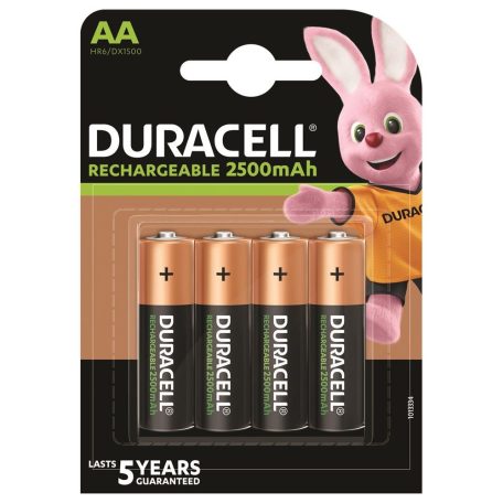 Duracell 2500mAh AA Ni-MH akkumlátor 4db/csomag