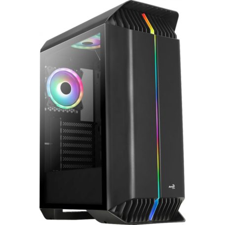 Aerocool Gladiator Duo-G-BK-v1​ ARGB Tempered Glass Black