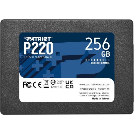 Patriot 256GB 2,5" SATA3 P220