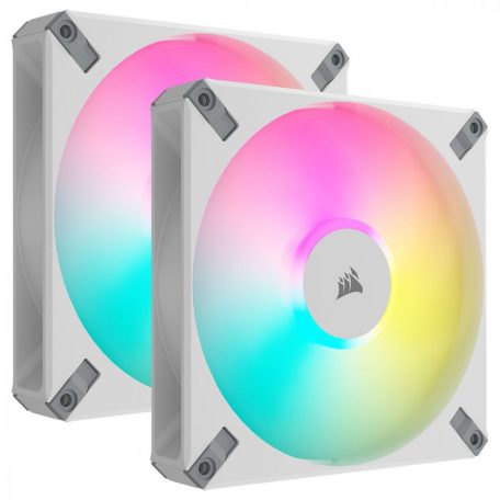 Corsair iCUE AF140 RGB ELITE 140mm PWM Dual Fan Kit White