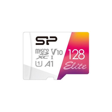 Silicon Power 128GB MicroSDXC UHS-I V10 A1 + adapterrel