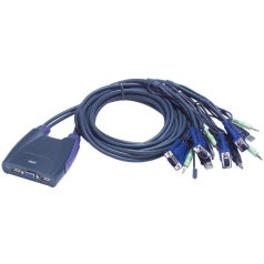   ATEN CS64US 4-Port USB VGA/Audio Cable KVM Switch (0,9m, 1,2m)