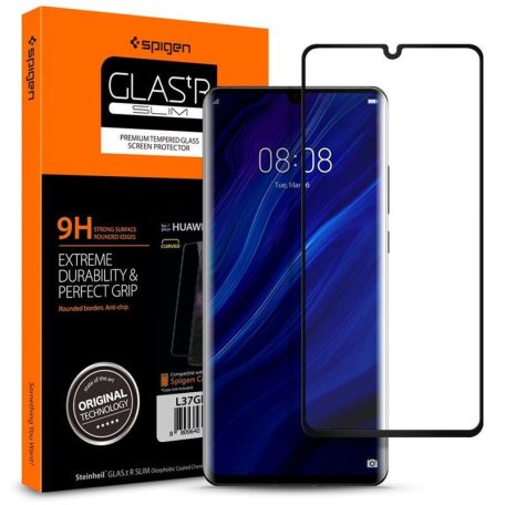 Spigen Glas.tR Curved, black - Huawei P30 Pro