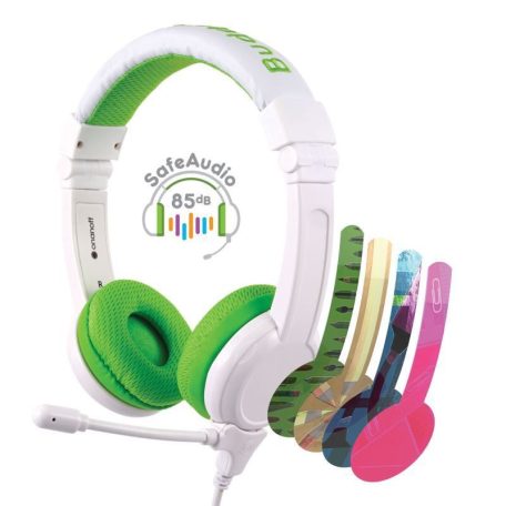 BuddyPhones School+ Headset for Kids Green