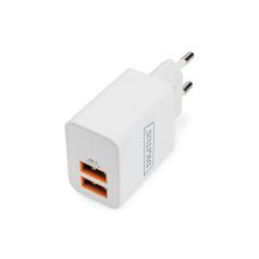 Digitus DA-10061 USB Charger 2x USB-A 15,5W White