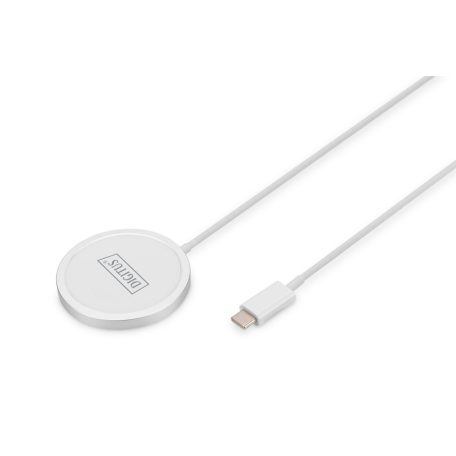 Digitus DA-10080 Wireless Charging Pad magnetic 15W White