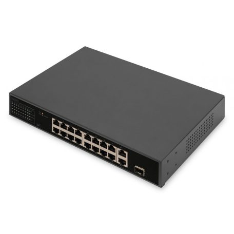 Digitus DN-95355 16 Port FE PoE Switch Black