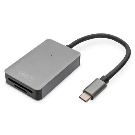 Digitus DA-70333 USB-C 2 Port High Speed Card Reader Space Gray