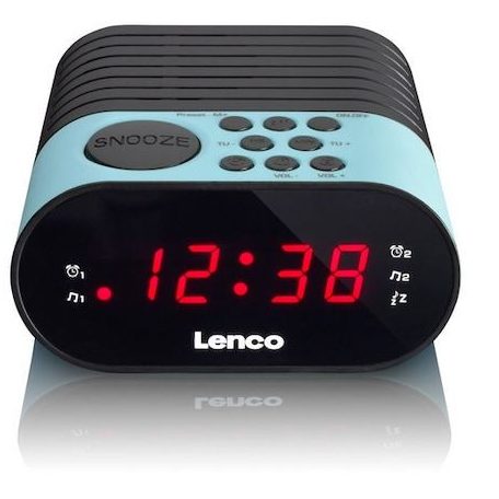 Lenco CR-07 FM Alarm Clock Radio Blue