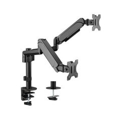   Gembird MA-DA2P-01 Adjustable Desk 2-Display Mounting Arm 17”-32” Black