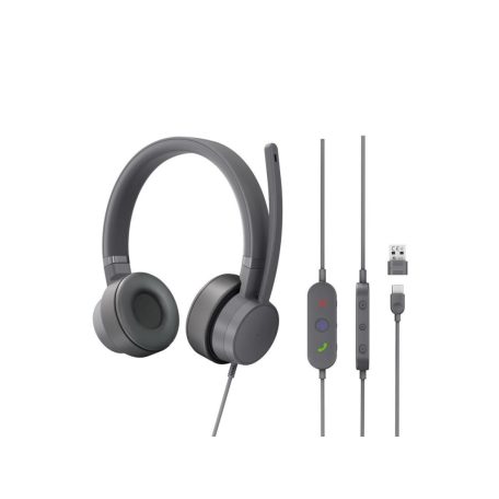 Lenovo Go Wired ANC Headset Storm Grey